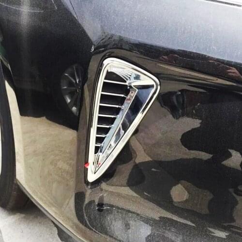 ABS Chrome For Toyota Camry accessories 2015 2016 2017 Car styling Front Air Vent Bumper Both Side Vent Frame cover Trim