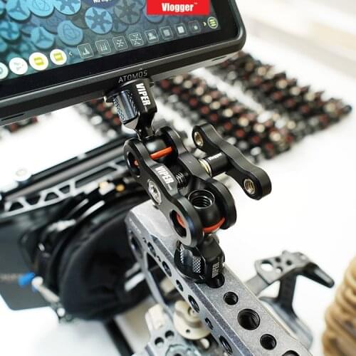 VLOGGER VIPER Magic Arm Camera Accessories Video Monitor Stand Light Bracket Ballhead Gimbal Accessory for Sony Nikon Canon DSLR