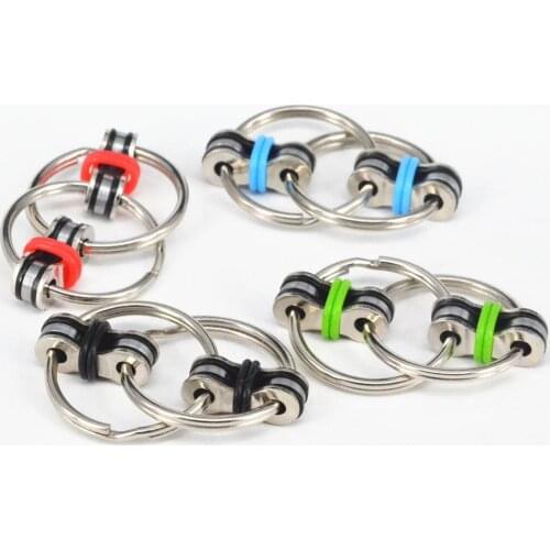 Key Ring Hand Spinner EDC Fidget Toy For Autism Spinner Reduce Stress 5.5*2.8cm develop kids creativity imagination