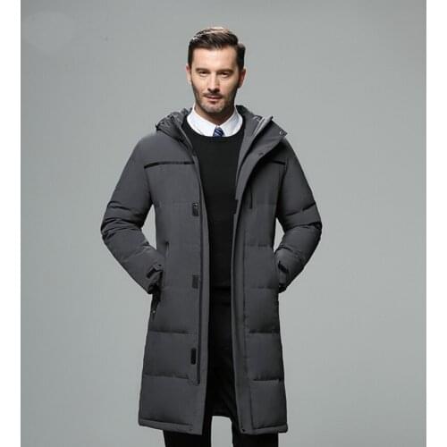 Long Parkas Winter Jacket Men 2019 New Warm Windproof Casual Outerwear Mens Padded Cotton Hooded Coat Male Windbreaker KK3024