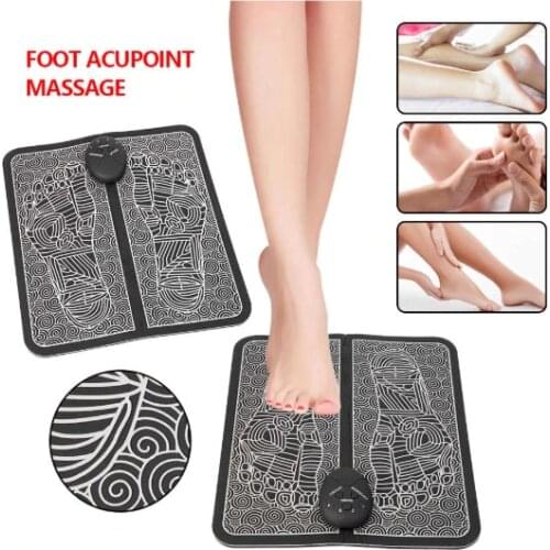 Foot Massager Electric EMS Muscle Stimulator USB Rechargable Wireless Circulation Blood Circulation Health Care Tools
