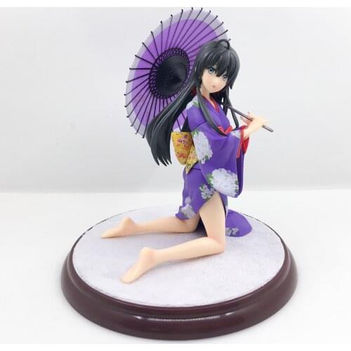 15cm Action Figure Yukino Yukinoshita Kimono Style Sexy Girl Model Cartoon Doll PVC Japanese Figurine World Anime