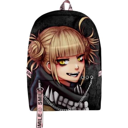 2021 My Hero Academia Toga Himiko Men Women Backpack Fabric Oxford High Capacity Hip hop Girls Child School bag Travel Backpack