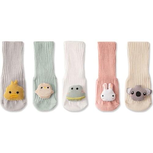 Cotton Baby Socks Cartoon Animal Newborn Socks Anti Slip Floor Socks Autumn Winter Socks for Children Baby Boy Girl Infant Socks
