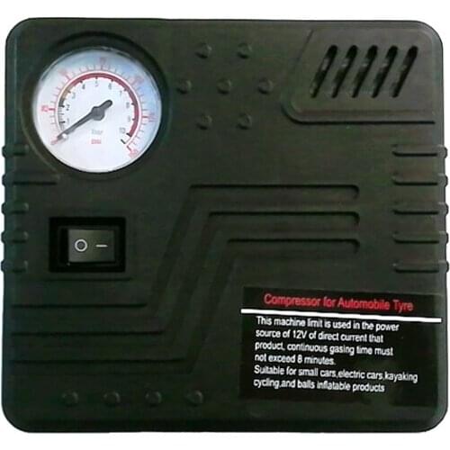 2016 New Product Portable CarAir Pump Auto Electric Air Compressor Tire Inflator 12V 150PSI With Car Jump Starter Connector