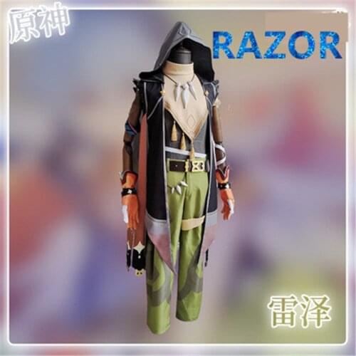 2021 NEW GAME GENSHIN IMPACT Anime RAZOR Cos Costume Cosplay, Realistic Modeling, 100% Restoration Of The Game Character