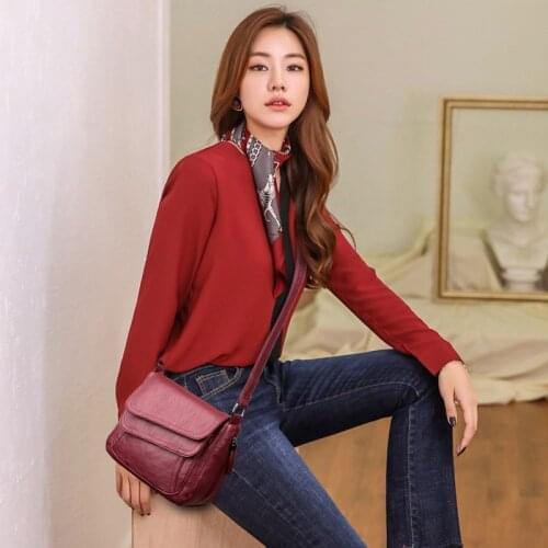 2021 New woman bag Women Leather Messenger Bag Designer Shoulder Bag High Quality Crossbody Bags main femme handbag