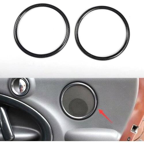 New ABS Car Styling For BMW MINI Countryman R60 2011-2016 Door Panel Speaker Stereo Ring Trim Interior Accessories 2PCS