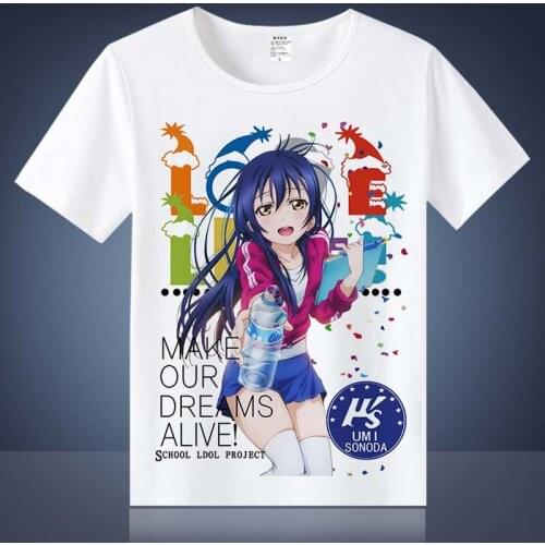 New LoveLive school ldol projec T-shirt Summer Love Live Nozomi Tojo Kotori Minami Cospaly Men t shirt Cotton Short Sleeve Tees