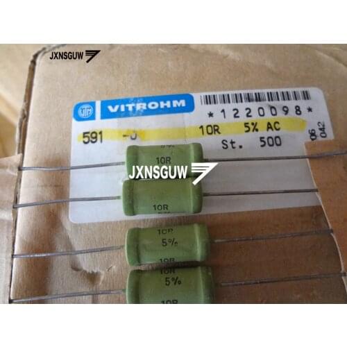 10PCS NEW VITROHM 5% 5W10R green resistance 5W 10R Film Resistor 10R 5W 10ohm Made in Germany