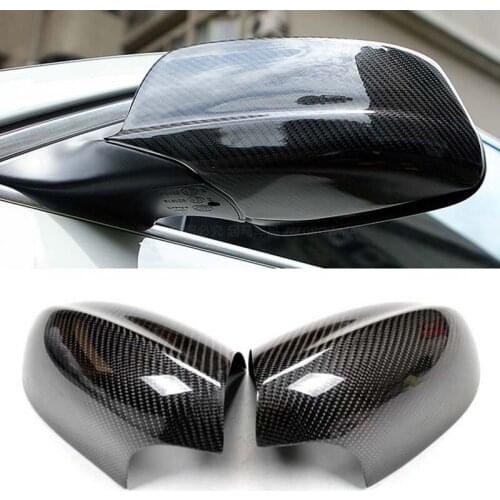 New Carbon Fiber Car Side Door View Mirrors Replacment Cover For BMW E90 2005-2012