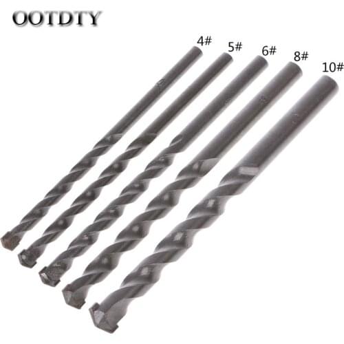 OOTDTY 1PC Masonry Drill Bits Tungsten Carbide Tipped Concrete Drilling Set Size 4/5/6/8/10mm Power Tool Accessories