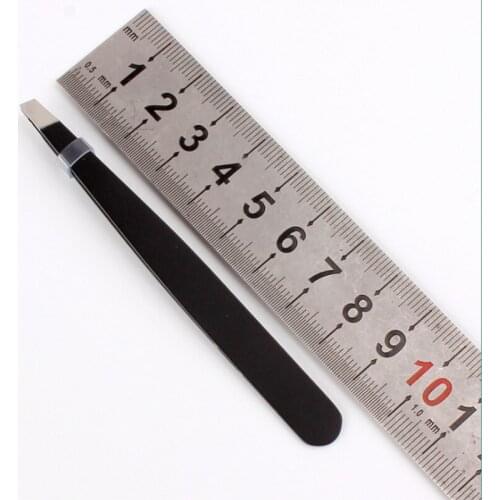 Stainless Steel Lash Tweezers Straight Curved Nail Nipper Picker Rhinestone Eyelash Eyebrow Makeup Precision Forceps