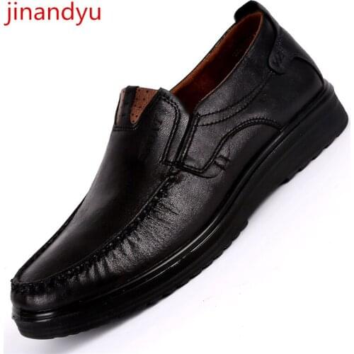 Size 38-48 Business Shoes Men Oxford Leather Casual Shoes Male Loafers Classic Leather Dress Man Shoes High Quality Elegant