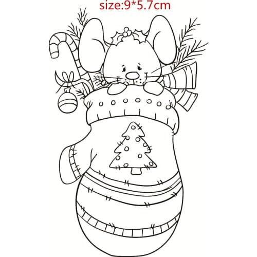 Christmas rat Camera alphabet ransparent Clear Stamps Silicone Seals for DIY scrapbooking photo album Card Making