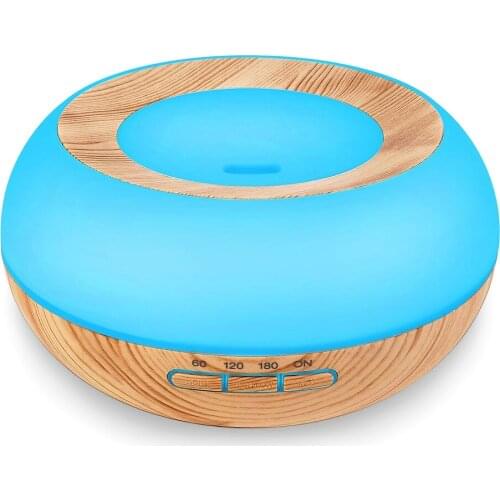 Speclux 300ml Cool Mist Ultrasonic Humidifier Aroma Diffuser Essential Oil Diffuser with 4 Timer Settings, 7 Color Changing LED