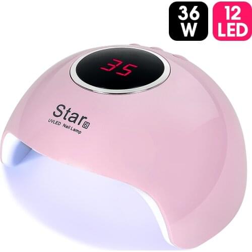 Star6 USB power supply Nail Dryer For Nail LED UV Lamp 36W MINI USB Lamp For Manicure Drying All Gels Nail Polish Nail Art Tools