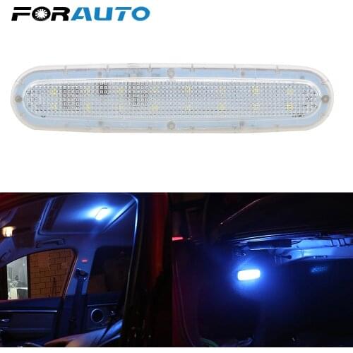 FORAUTO LED Car Interior Reading Light Auto Roof Magnet Lamp Car-styling Dome Vehicle Indoor Ceiling Lamp USB Charging