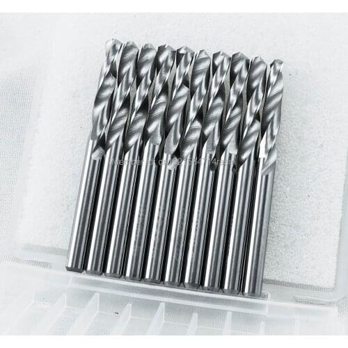 KLOT 10pcs HRC50 Solid Carbide Twist Drill Bit 2.05 2.1 2.15 2.2 2.25 2.3 2.35 2.4 2.45 2.5 2.55 2.6 2.65 2.7 2.8 2.85 2.9 3mm