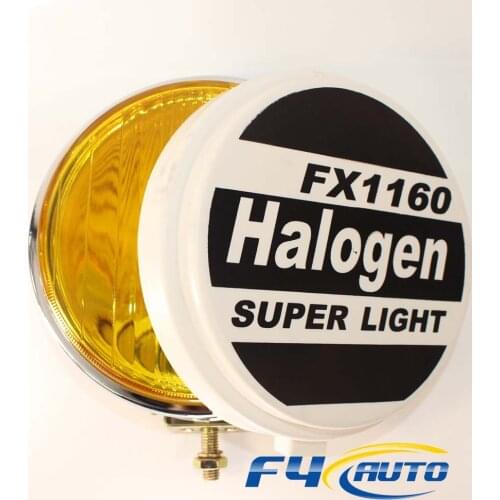 Yellow Lens Driving Fog Spot Light with Cover for Trailer 7 Inch Round Headlight