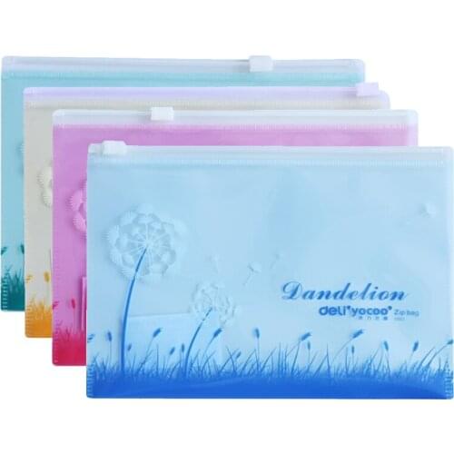10pcs/lot Dandelion file folder A4 Candy color document classified storage stationery file holder Office School file bag