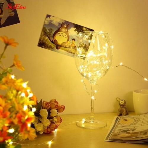 2/5/10meters LED Star String Fairy Warm Garland Home Romantic Wedding Decoration Party New Year Decoration Home Fairy Curtain 5z