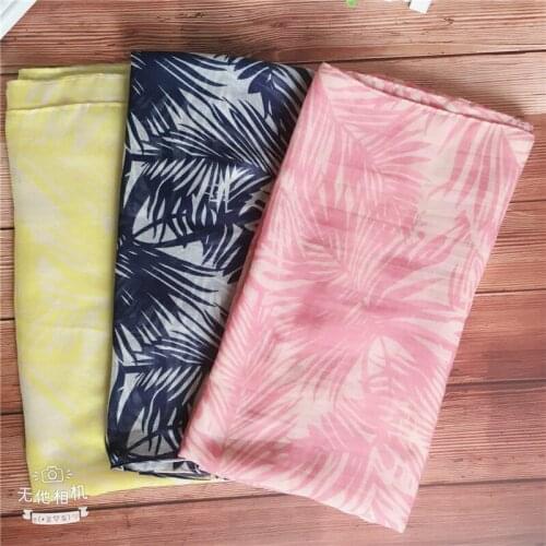 2018 Newest Women Leaf Pattern Cotton Scarf 3Colors 10PCS/LOT