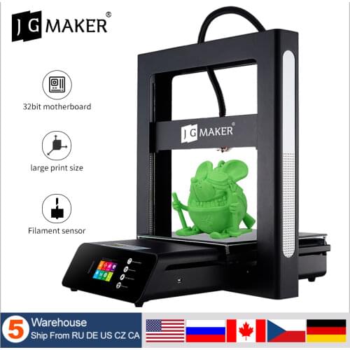JGMAKER A5S 3D Printer Kit Full Metal Frame Large Build Volume 305*305*320mm Print SD Card Dual Z Axis Fast Shipping JGAURORA