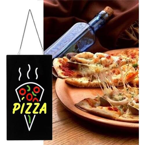 Authentic Italian Pizza Restaurant LED Display Board Custom Name Lighting Decor Wall Art Personalized Pizzeria Neon Wall Sign