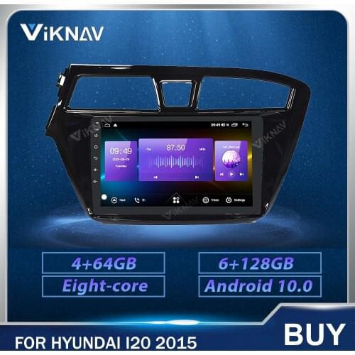 9 inch touch screen Android Auto Radio GPS Navigation head unit For Hyundai I20 2015 LHD Car DVD multimedia Player 128g