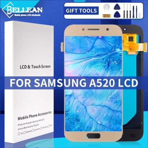 Catteny For Samsung Galaxy A5 2017 Lcd A520 Display With Touch Panel Digitizer Assembly A520F Screen Free Shipping With Frame