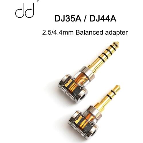 DD DJ35A DJ44A Balanced adapter 2.5/4.4mm Balanced adapter Apply to 2.5mm balance earphone cable(2.5 to 3.5/2.5 to 4.4)