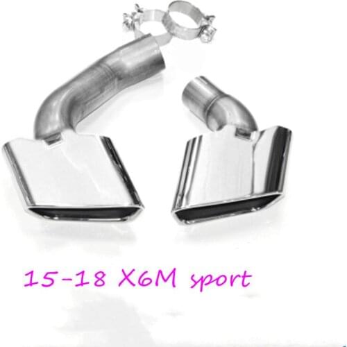 For BMW X6 2015 2016 2017 2018 Car Exhaust System Modified upgrade Exhaust Pipes Muffler Tail Tip