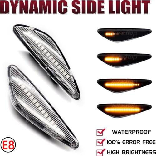 For Mazda MX-5 RX8 08-12 6 Atenza GH 10-13 5 Premacy CW Fiat 124 Spider Dynamic LED Side Light Water Blinker Turn Signal Lamps