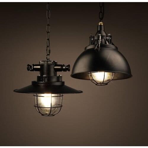 Creative Personality Pendant Light American Loft Art RETRO Minimalist Bar Iron Indoor Lighting Aisle Dining Industry Lamp