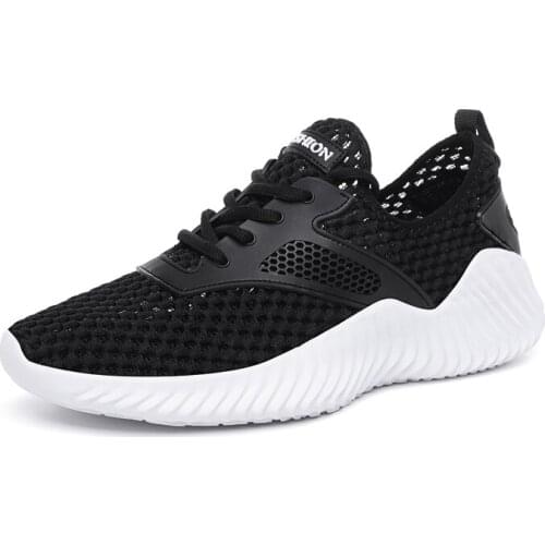 Men Shoes Summer Brand Fashion Men Casual Shoes Lightweight Breathable Men Sneakers Lace Up Gray White Black Tenis Man Shoes