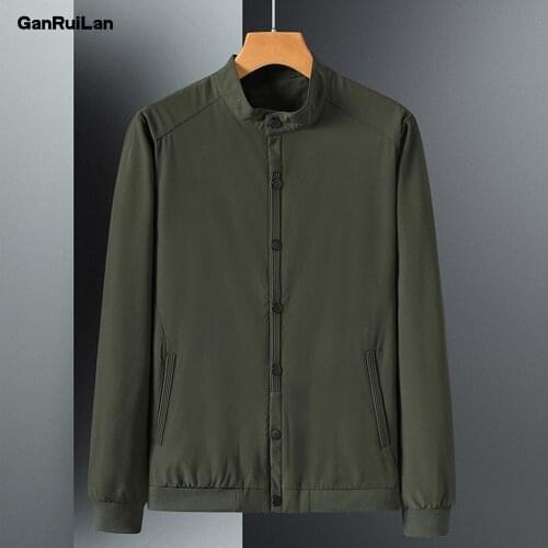 New Spring Men Jacket Coats Casual Solid Color Jackets Stand Collar Men Fahion Business Jacket Clothing Male Outwear B01122