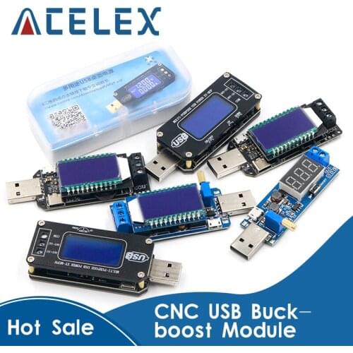 DC-DC CNC USB buck-boost power supply voltage regulator module 5V to 3.3V 9V 12V 24V desktop power module