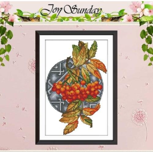 Berry fruits painting counted 11CT 14CT Cross Stitch Set DIY wholesale Chinese Cross-stitch Kit Embroidery Needlework Home Decor