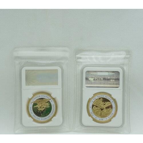 New Sea Air Land Army Medal Naval Special Warfare Command Gold Coins United States Navy Seal Challenge Coin Collectibles PCCB