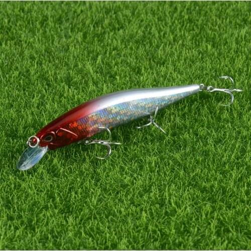 New 3 Hooks Floating Minnow Hard Crankbait Wobbler Topwater Bait Fishing Lure Swimbait Pesca Tackle