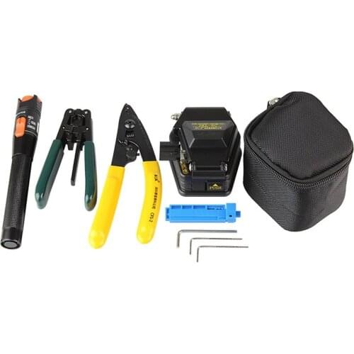 5 in 1 Optical Tools with SKL-6C Fiber Cleaver and 10MW Visual Fault Locator and Fibre Strippers