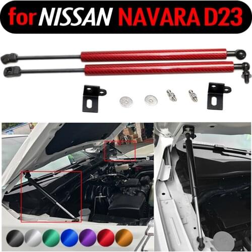 For Nissan Navara D23 2015-2019 for Nissan NP300 Bonnet Front Hood Lift Supports Shock Gas Struts ChargedDamper Absorber