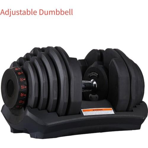 Adjustable Dumbbell Silicon Steel Sheet Plastic Fast Automatic 10-90 Pounds Adjustment Weight Lifting Indoor Fitness 40kg