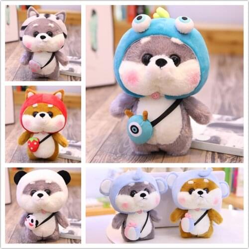Shiba Inu Dogs plush toy cute animal soft stuffed doll dog cosplay pig cat kids toys birthday christmas gift for children