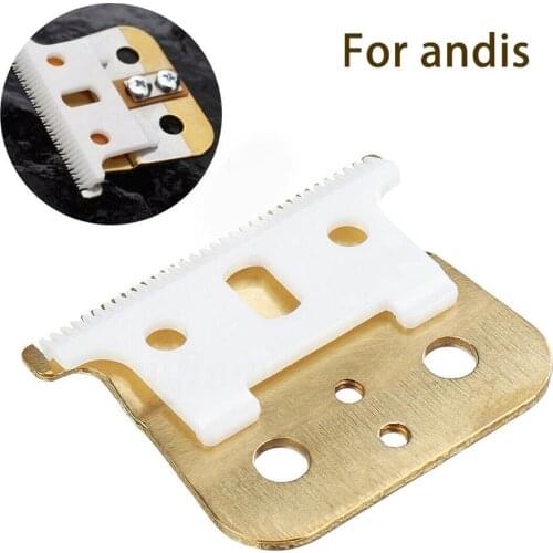 Replacement Steel and Ceramic Blade Set T-Outliner Blade Replacement for ANDIS GTX Detail Trimmer for Electric Hair Clipper