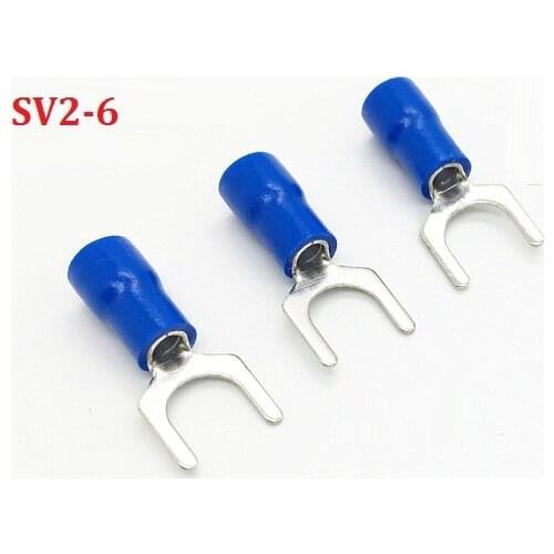 SV2-6 Blue insulation Furcate Terminal Cable Wire Connector