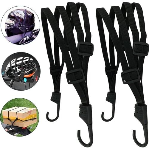 2pcs Bicycle Luggage Rack Carrier Elastic Band Bicycle Cargo Racks Tied Rubber Straps Rope Band With Hooks MTB Bike Accessories