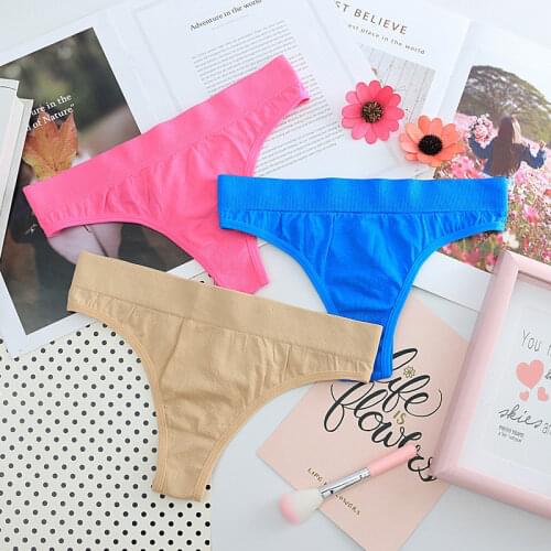 Panties For Women elastic Seamless Panty soft Ladies underwear Breathable sexy Low waist briefs Womens Underpants