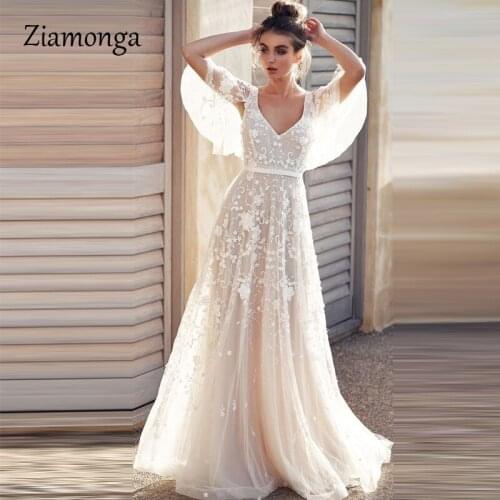 Ziamonga Mesh Embroidery Fishtail Mopping Dress White Sexy Lace V-Neck Short Sleeve Transparent Dress Women Party Dresses